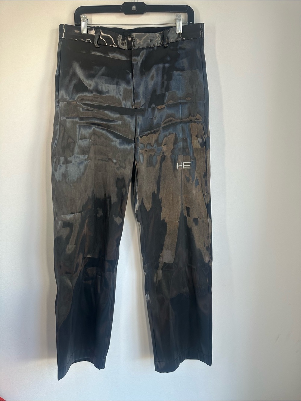 Heliot Emil Reflective Technical Trousers Pants Gray Black Size 50